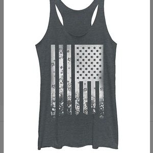 NWT charcoals flag tank top